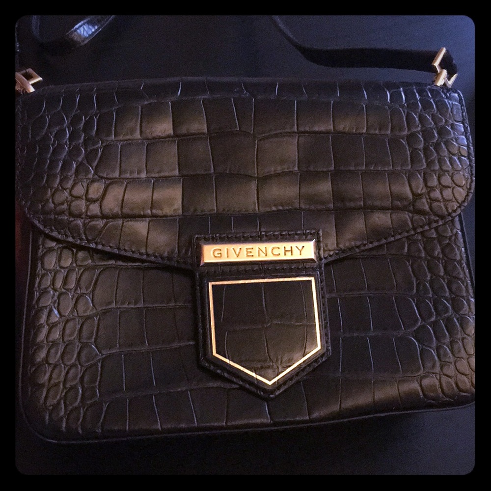 Givenchy croc embossed crossbody